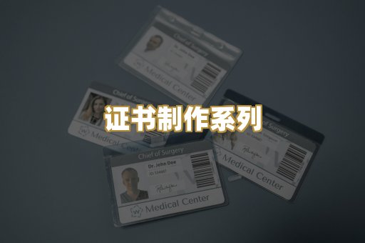 证书制作系列